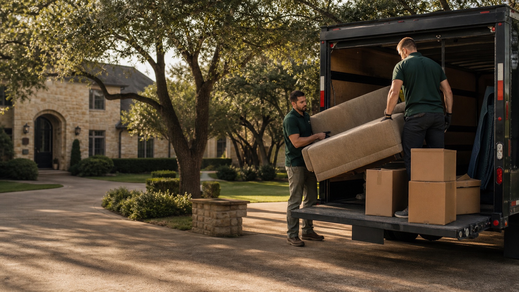 Good Giant crew loading furniture into a truck in Dallas Fort Worth